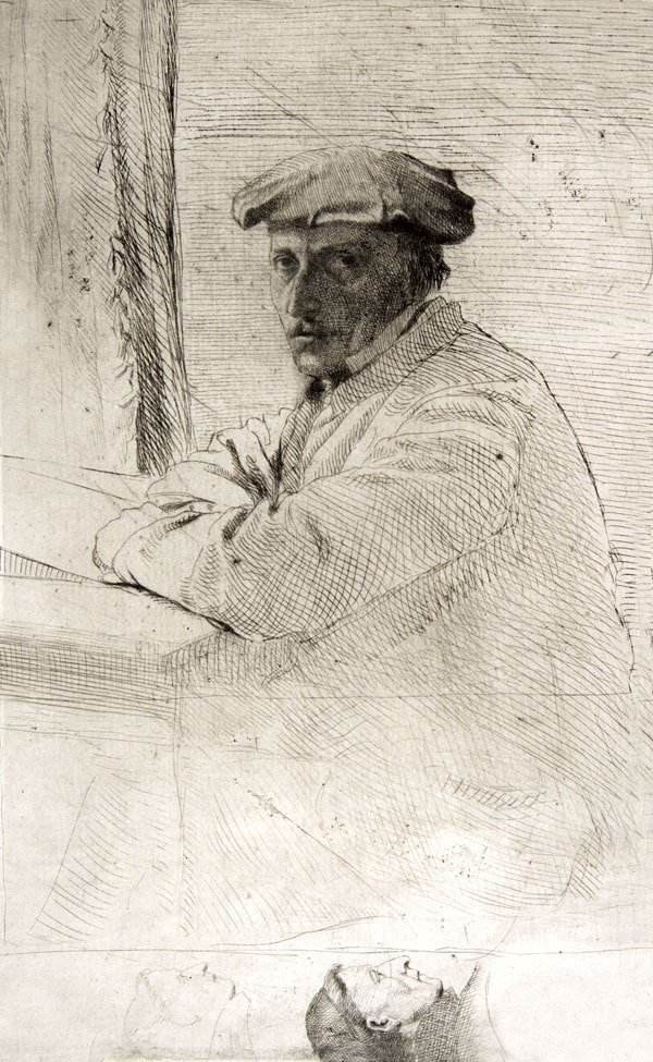 The Engraver Joseph Tourny, Edgar Degas - plakat 21x29,7 cm
