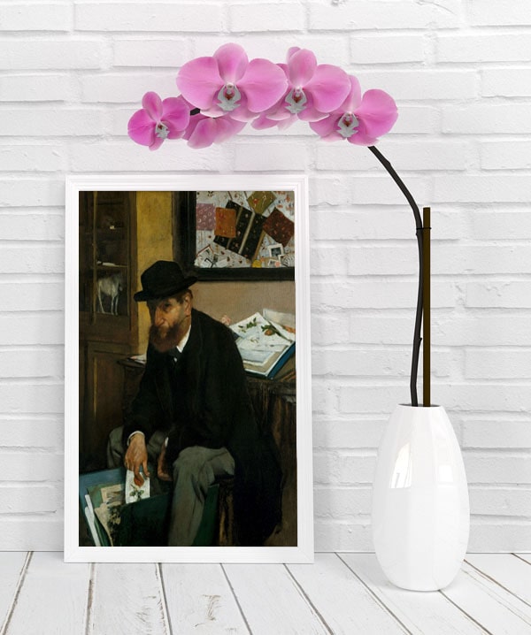 The Collector of Prints, Edgar Degas - plakat 21x29,7 cm