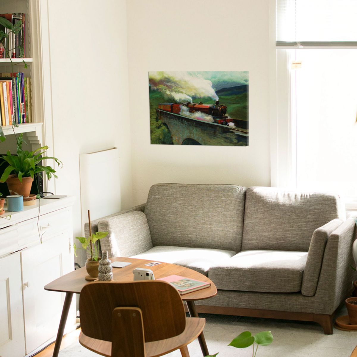 Harry Potter Hogwarts Express Landscape - obraz na płótnie 80x60 cm