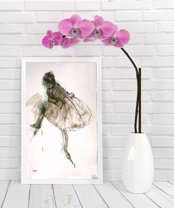 Study of a Ballet Dancer (recto), Edgar Degas - plakat 40x60 cm