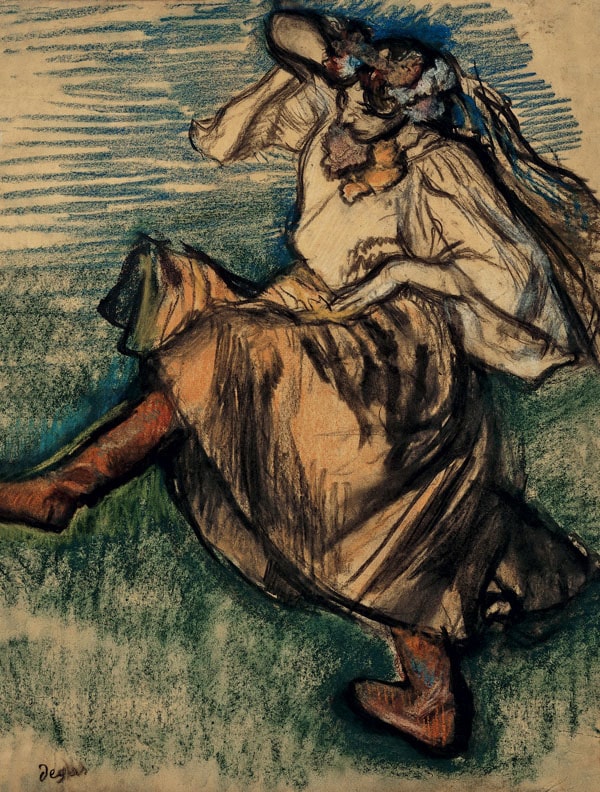 Russian Dancer, Edgar Degas - plakat 70x100 cm