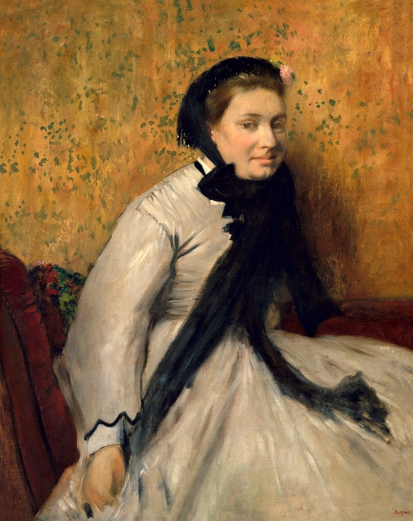 Portrait of a Woman in Gray, Edgar Degas - plakat 59,4x84,1 cm