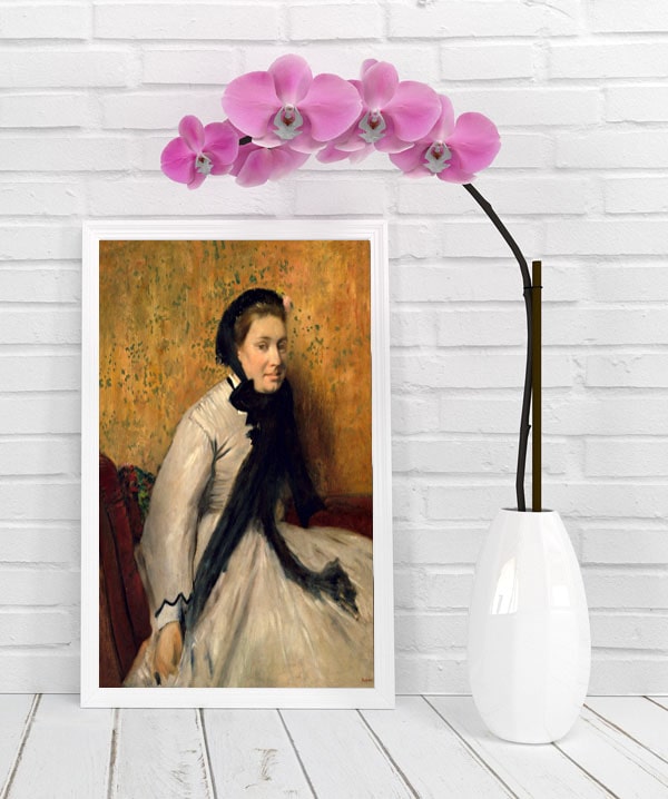 Portrait of a Woman in Gray, Edgar Degas - plakat 59,4x84,1 cm