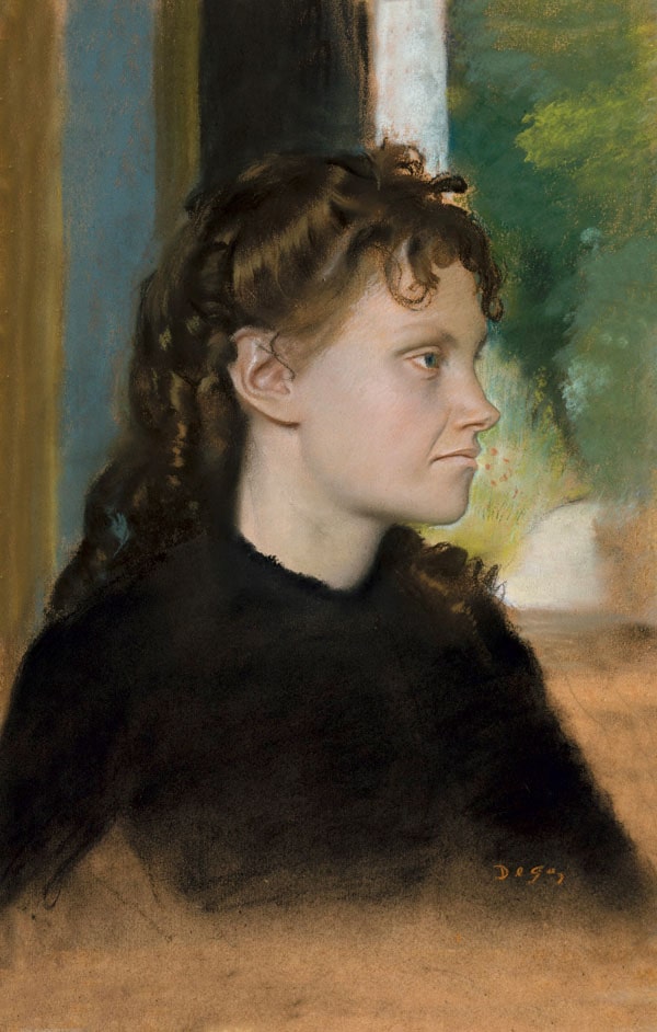 Madame Théodore Gobillard 1869, Edgar Degas - plakat 30x40 cm