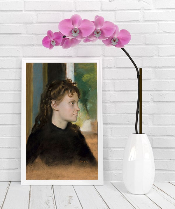 Madame Théodore Gobillard 1869, Edgar Degas - plakat 30x40 cm