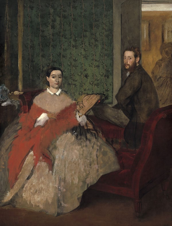 Edmondo and Thérèse Morbilli, Edgar Degas - plakat 59,4x84,1 cm