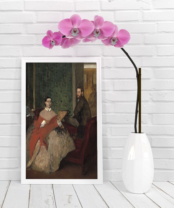 Edmondo and Thérèse Morbilli, Edgar Degas - plakat 59,4x84,1 cm