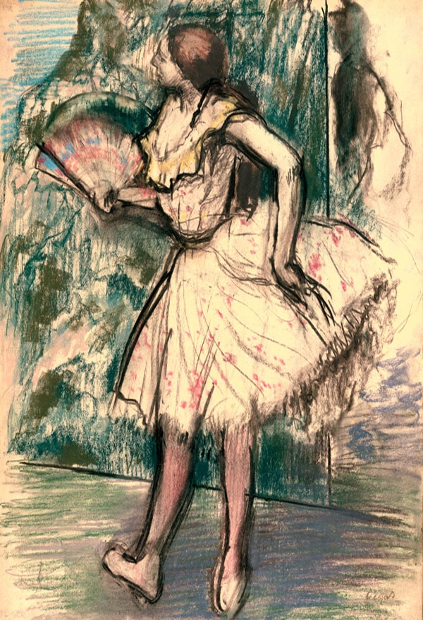 Dancer with a Fan , Edgar Degas - plakat 29,7x42 cm