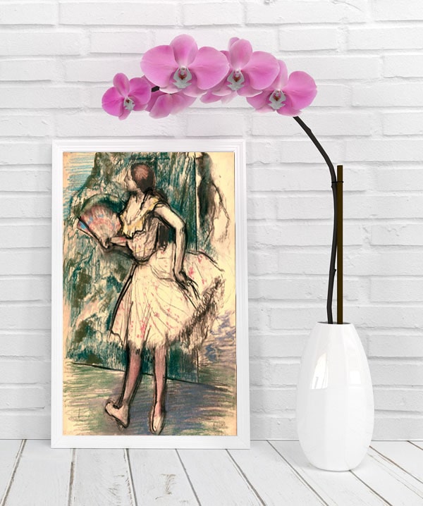 Dancer with a Fan , Edgar Degas - plakat 29,7x42 cm