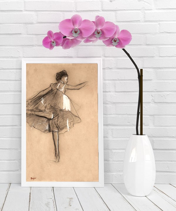 Dancer on pointe, Edgar Degas - plakat 60x80 cm