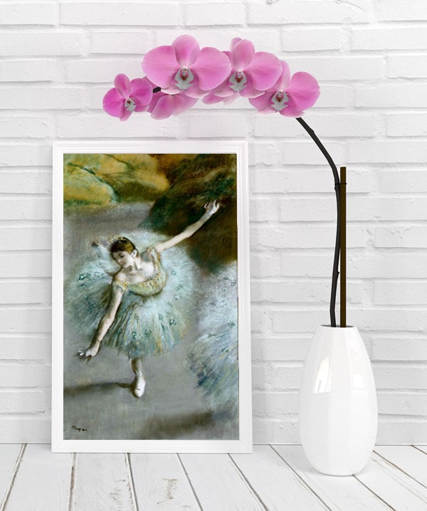 Dancer in Green, Edgar Degas - plakat 42x59,4 cm