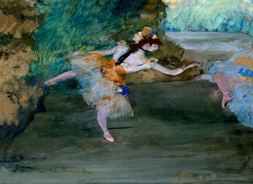 Dancer Onstage, Edgar Degas - plakat 50x40 cm
