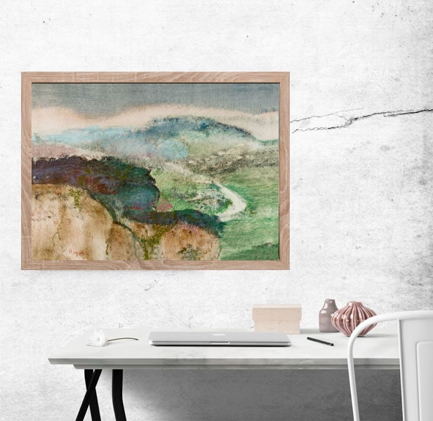 Landscape, Edgar Degas - plakat 100x70 cm