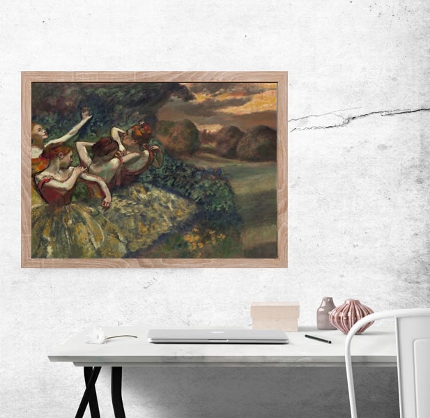 Four Dancers, Edgar Degas - plakat 80x60 cm