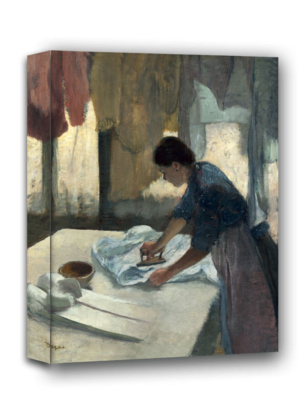 Woman Ironing begun, Edgar Degas - obraz na płótnie 50x70 cm