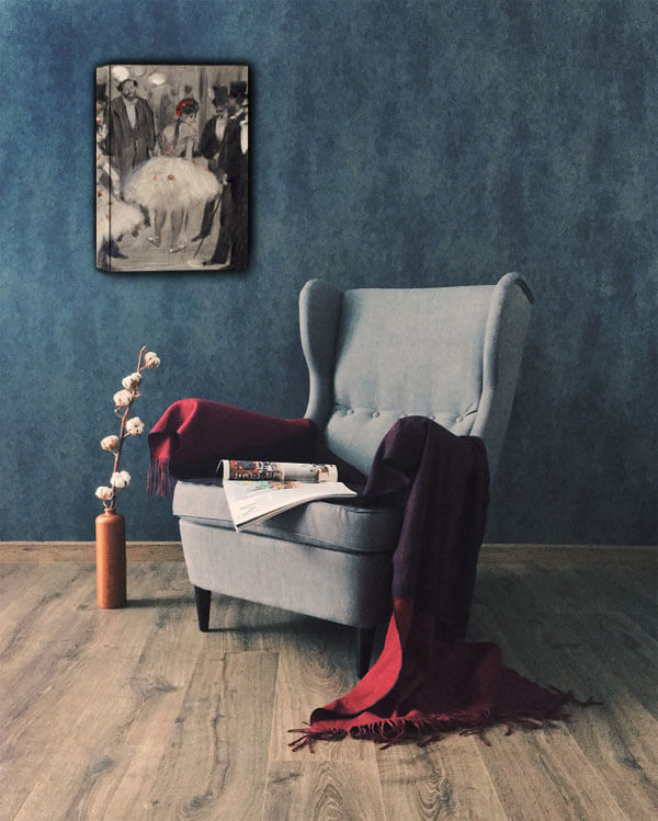 Virginie being Admired while the Marquis Cavalcanti Looks On, Edgar Degas - obraz na płótnie 50x70 cm