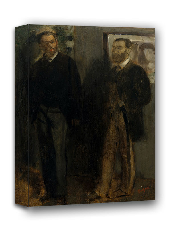 Two Men, Edgar Degas - obraz na płótnie 30x40 cm