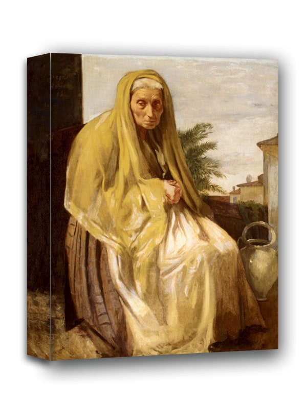 The Old Italian Woman, Edgar Degas - obraz na płótnie 40x60 cm