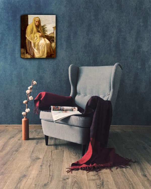 The Old Italian Woman, Edgar Degas - obraz na płótnie 40x60 cm