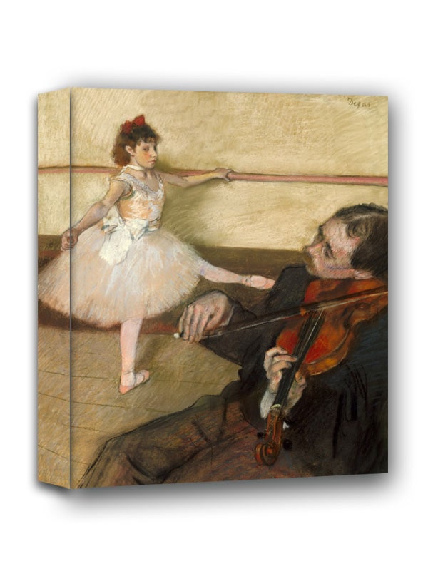The Dance Lesson, Edgar Degas - obraz na płótnie 30x40 cm