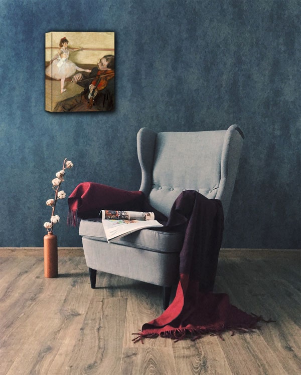 The Dance Lesson, Edgar Degas - obraz na płótnie 30x40 cm