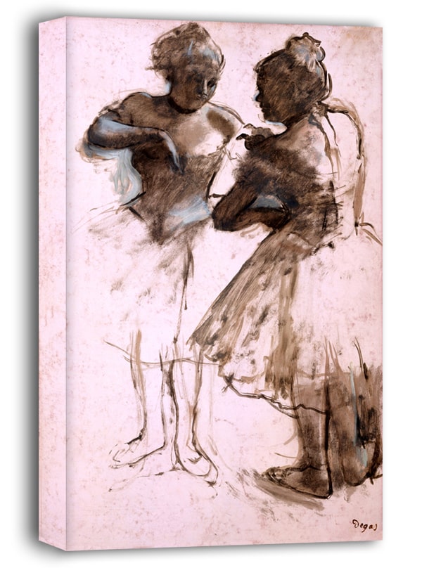 Two Dancers, Edgar Degas - obraz na płótnie 70x100 cm