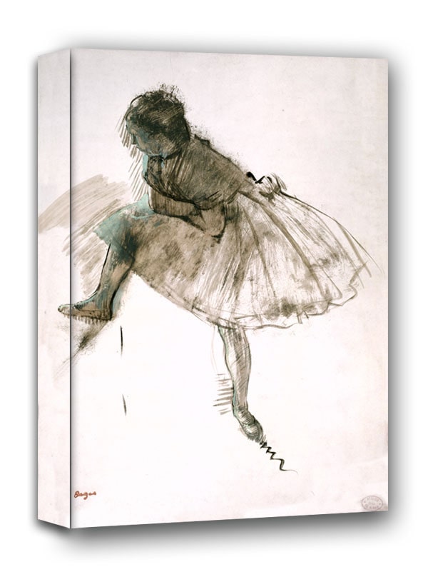 Study of a Ballet Dancer, Edgar Degas - obraz na płótnie 60x80 cm