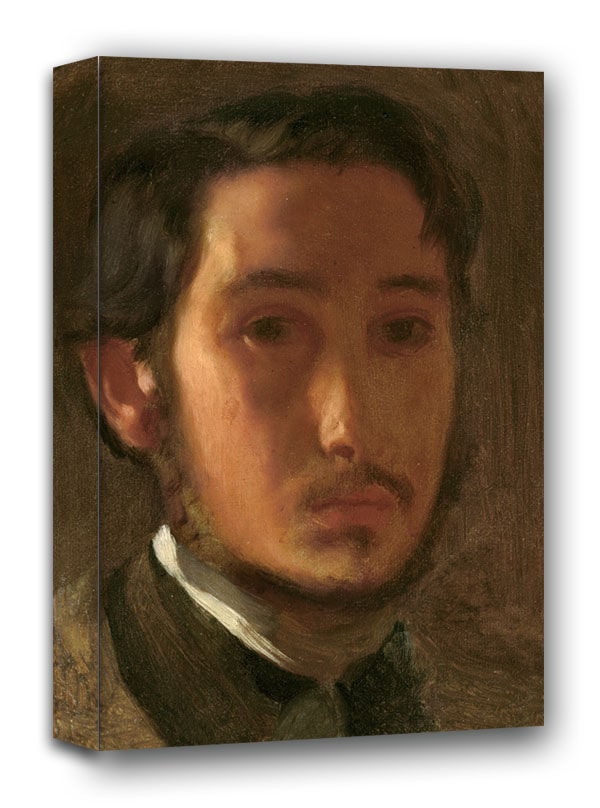 Self Portrait with White Collar, Edgar Degas - obraz na płótnie 60x80 cm