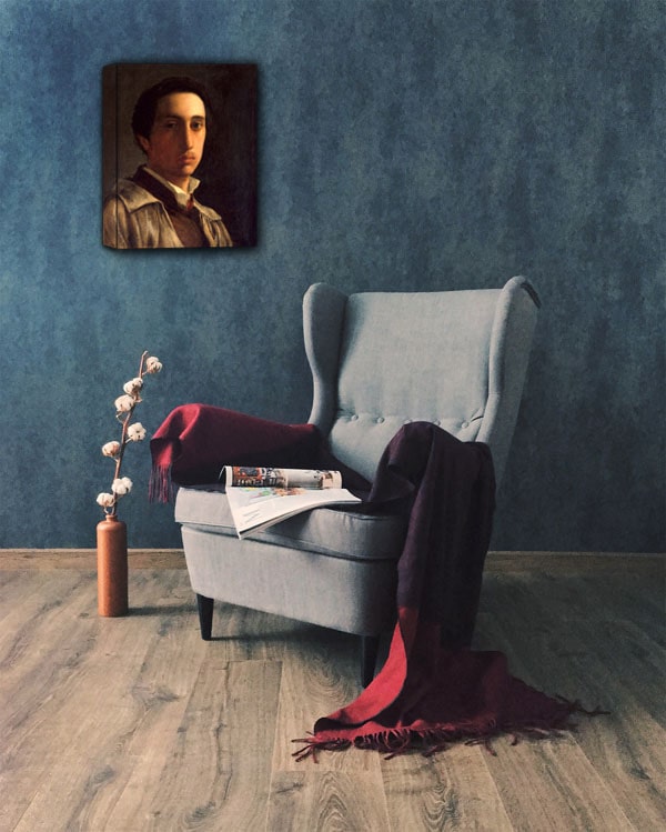 Self Portrait, Edgar Degas - obraz na płótnie 30x40 cm