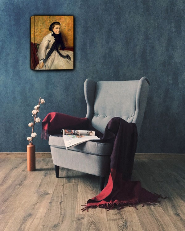 Portrait of a Woman in Gray, Edgar Degas - obraz na płótnie 60x80 cm