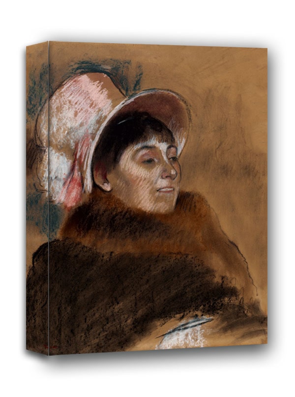 Madame Dietz Monnin, Edgar Degas - obraz na płótnie 60x80 cm