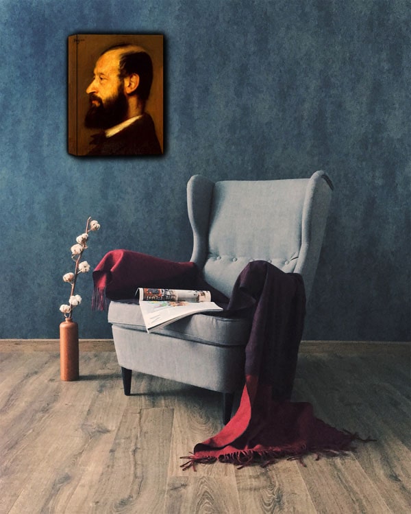 Joseph Henri Altès, Edgar Degas - obraz na płótnie 90x120 cm