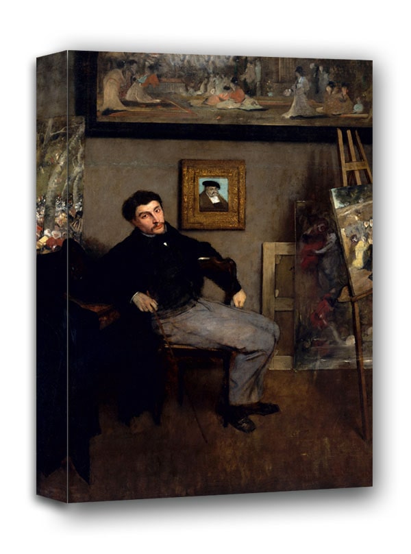 James Jacques Joseph Tissot, Edgar Degas - obraz na płótnie 70x100 cm
