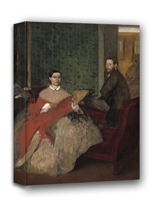 Edmondo and Thérèse Morbilli, Edgar Degas - obraz na płótnie 50x70 cm