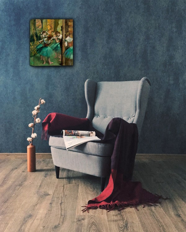 Dancers, Pink and Green, Edgar Degas - obraz na płótnie 70x100 cm