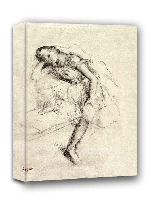 Dancer at Rest, Edgar Degas - obraz na płótnie 70x100 cm