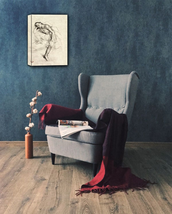 Dancer at Rest, Edgar Degas - obraz na płótnie 70x100 cm