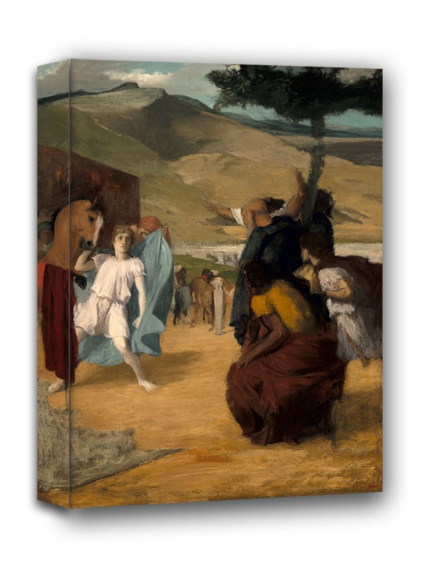 Alexander and Bucephalus, Edgar Degas - obraz na płótnie 40x50 cm