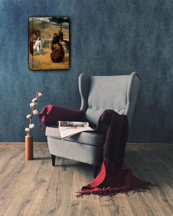 Alexander and Bucephalus, Edgar Degas - obraz na płótnie 40x50 cm