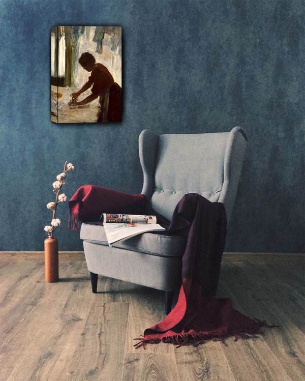 A Woman Ironing, Edgar Degas - obraz na płótnie 60x80 cm