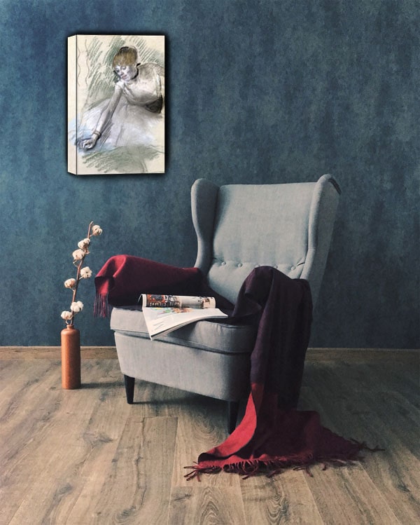 Dancer1880 85, Edgar Degas - obraz na płótnie 70x100 cm