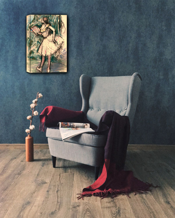 Dancer with a Fan , Edgar Degas - obraz na płótnie 20x30 cm