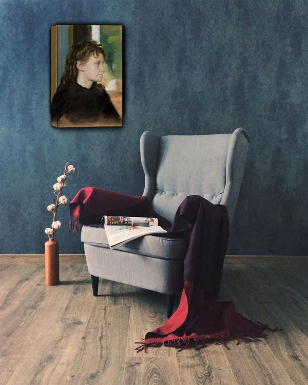 Madame Théodore Gobillard1869, Edgar Degas - obraz na płótnie 50x70 cm