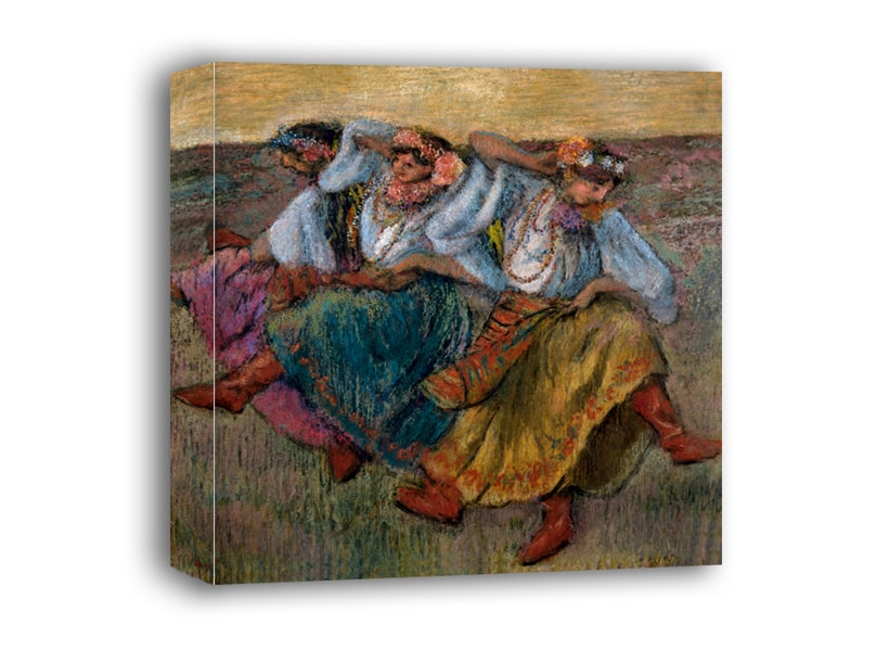Russian Dancers, Edgar Degas - obraz na płótnie 60x60 cm