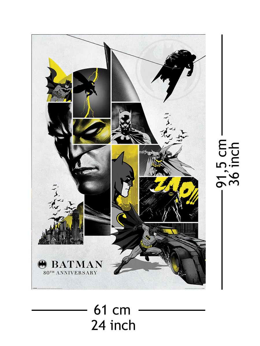 Batman 80-ta rocznica - plakat 61x91,5 cm