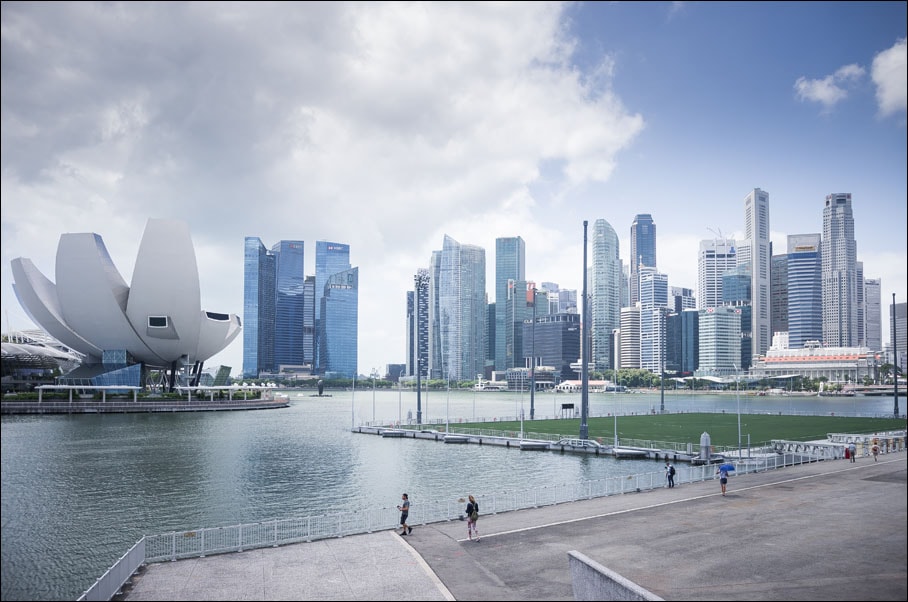 Singapur, Miasto - plakat premium 70x50 cm