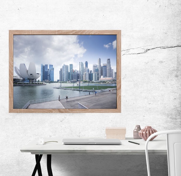 Singapur, Miasto - plakat premium 70x50 cm