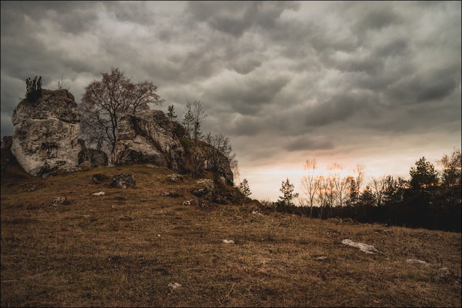 Skały i krajobraz 2 - plakat premium 60x40 cm