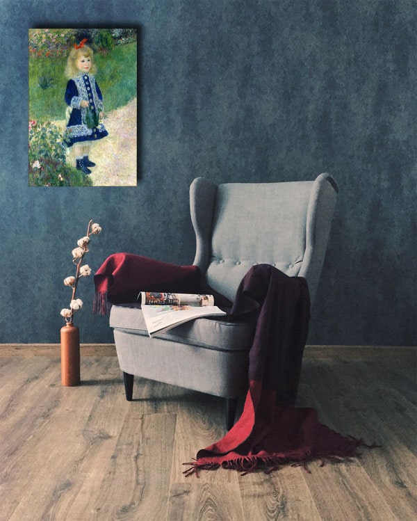 A Girl with a Watering Can, Auguste Renoir - obraz na płótnie 30x40 cm