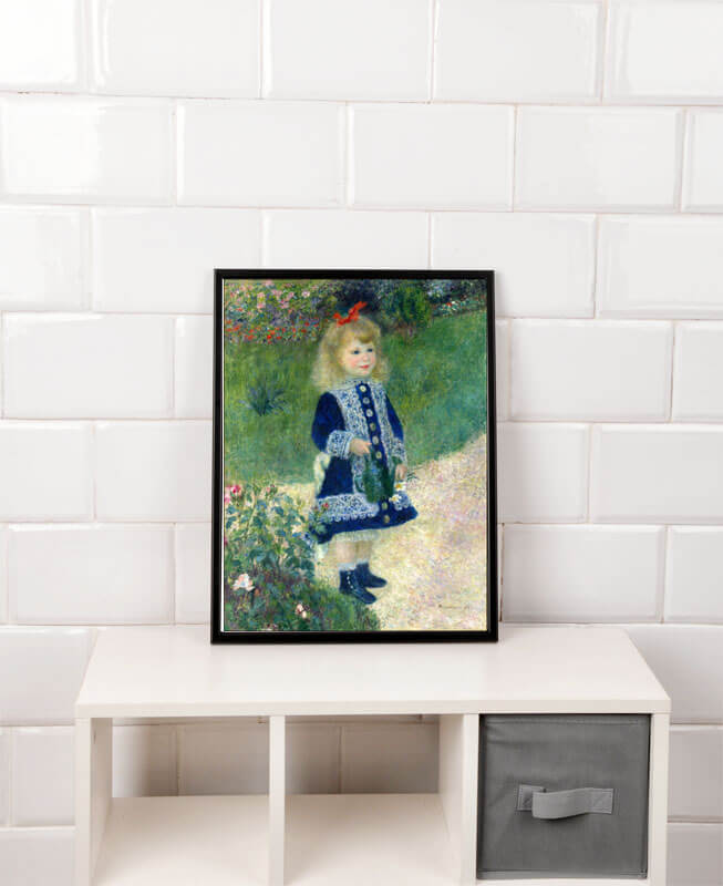 A Girl with a Watering Can, Auguste Renoir - plakat 21x29,7 cm